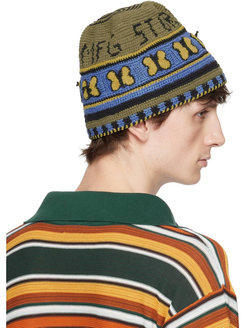 Khaki & Blue Brew Bucket Hat 3