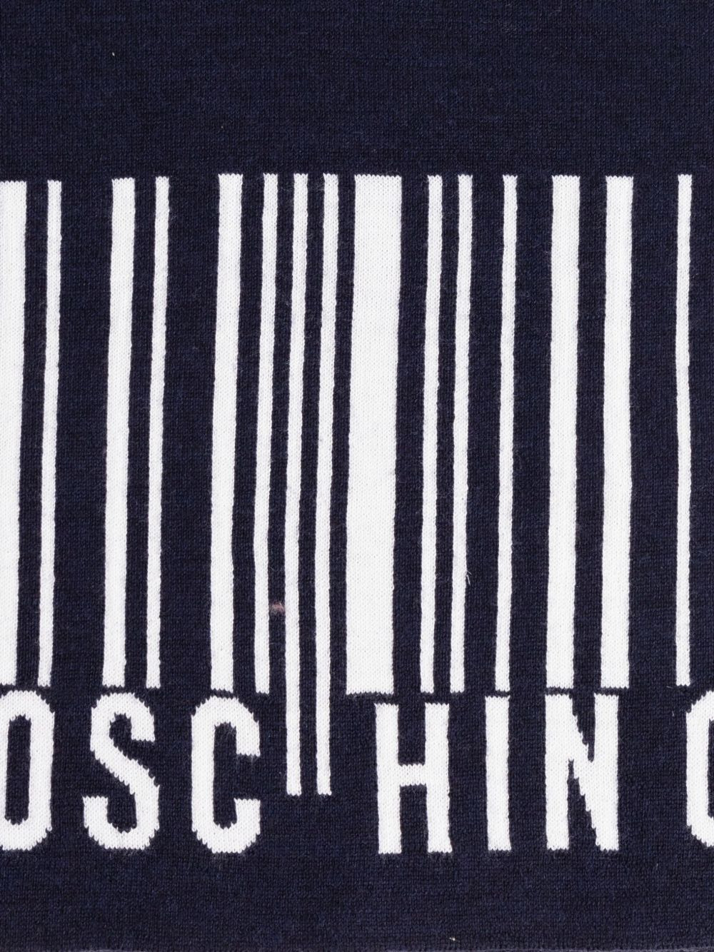 barcode-logo wool scarf - 5