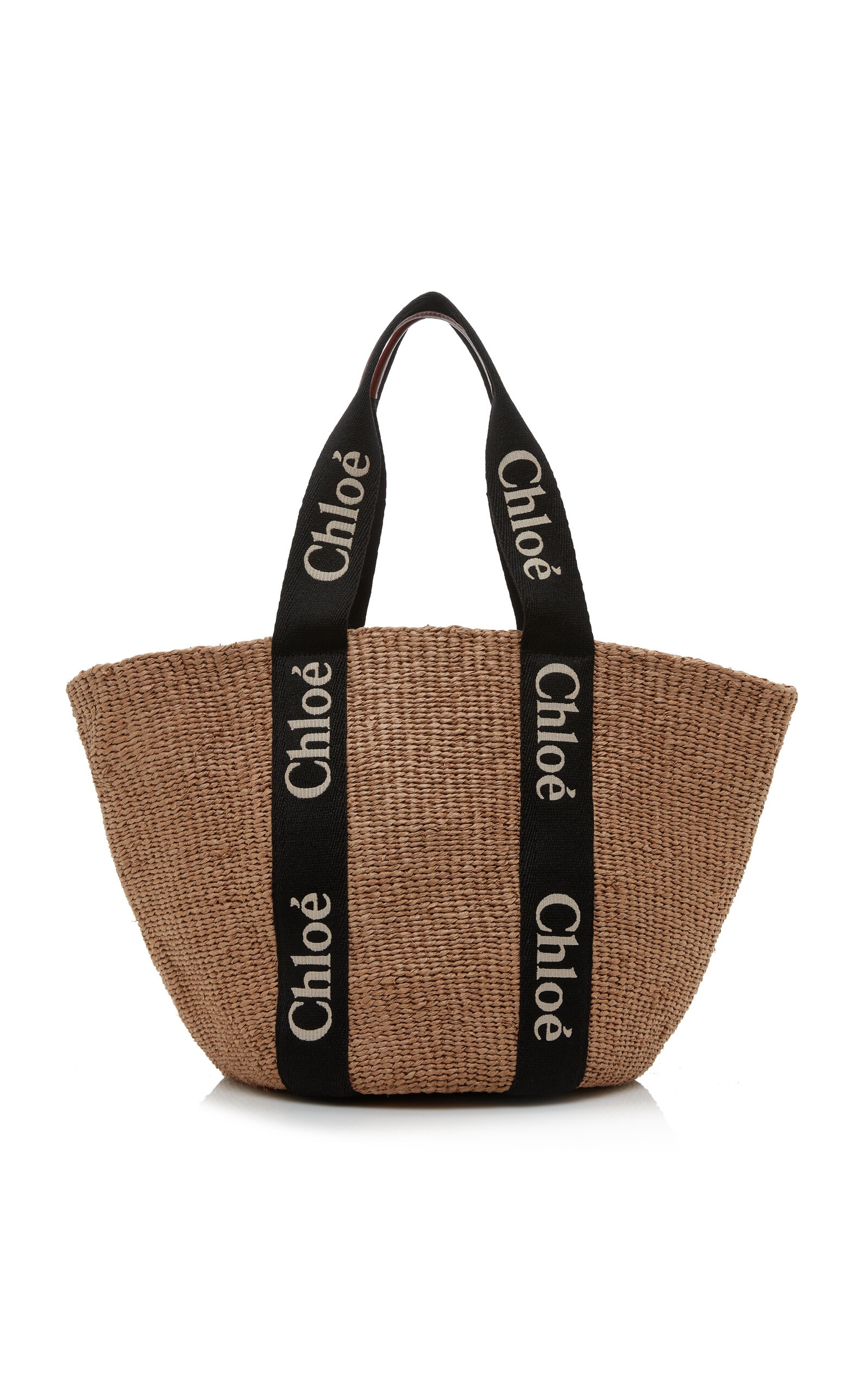 Woody Raffia Tote Bag neutral - 1