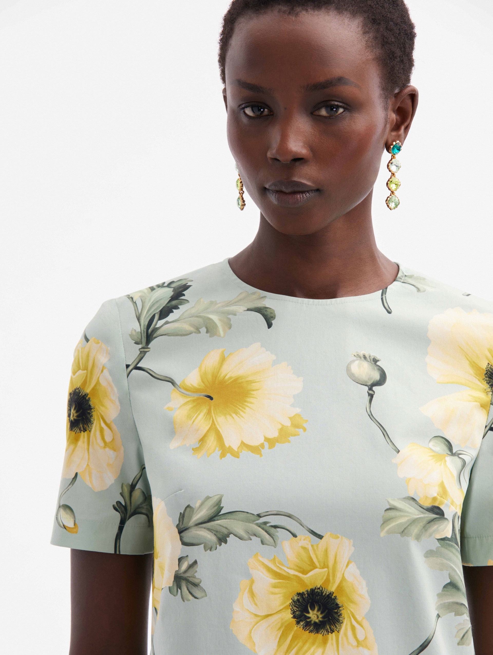 POPPY COTTON POPLIN SHIFT DRESS - 4
