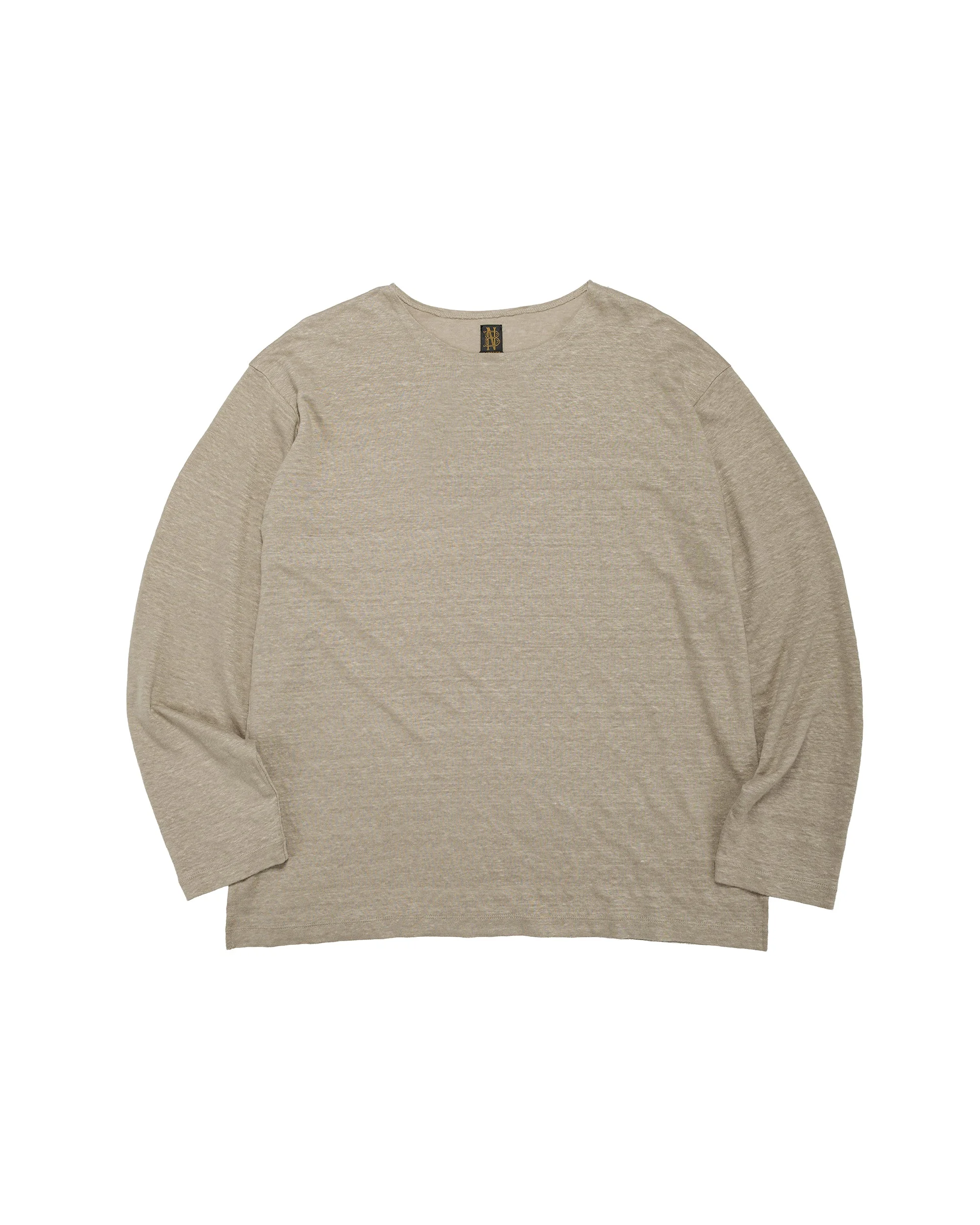 Normandy Linen Basque Shirt Taupe - 1