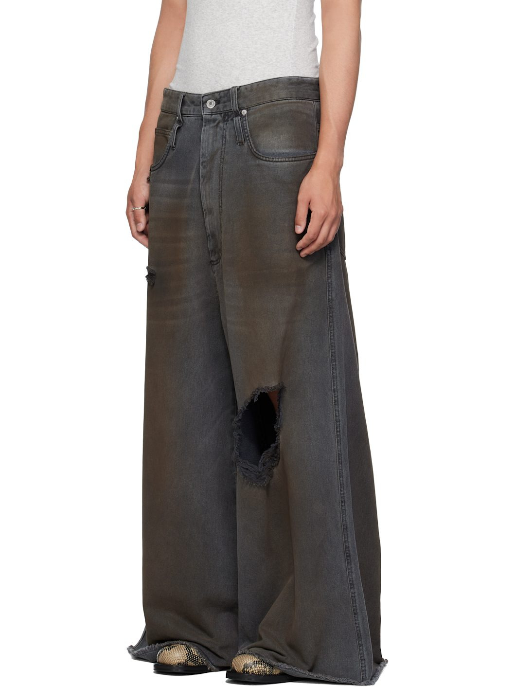 Gray Dumpster Jeans - 4