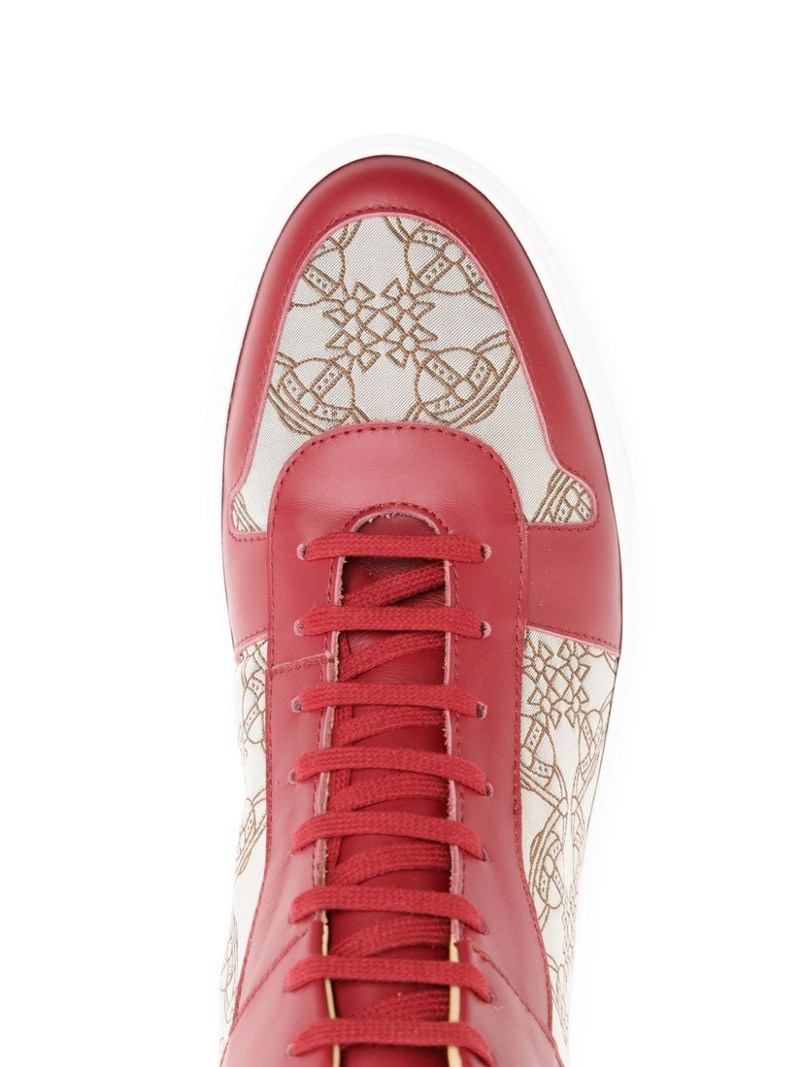 Orb logo high-top sneakers 4