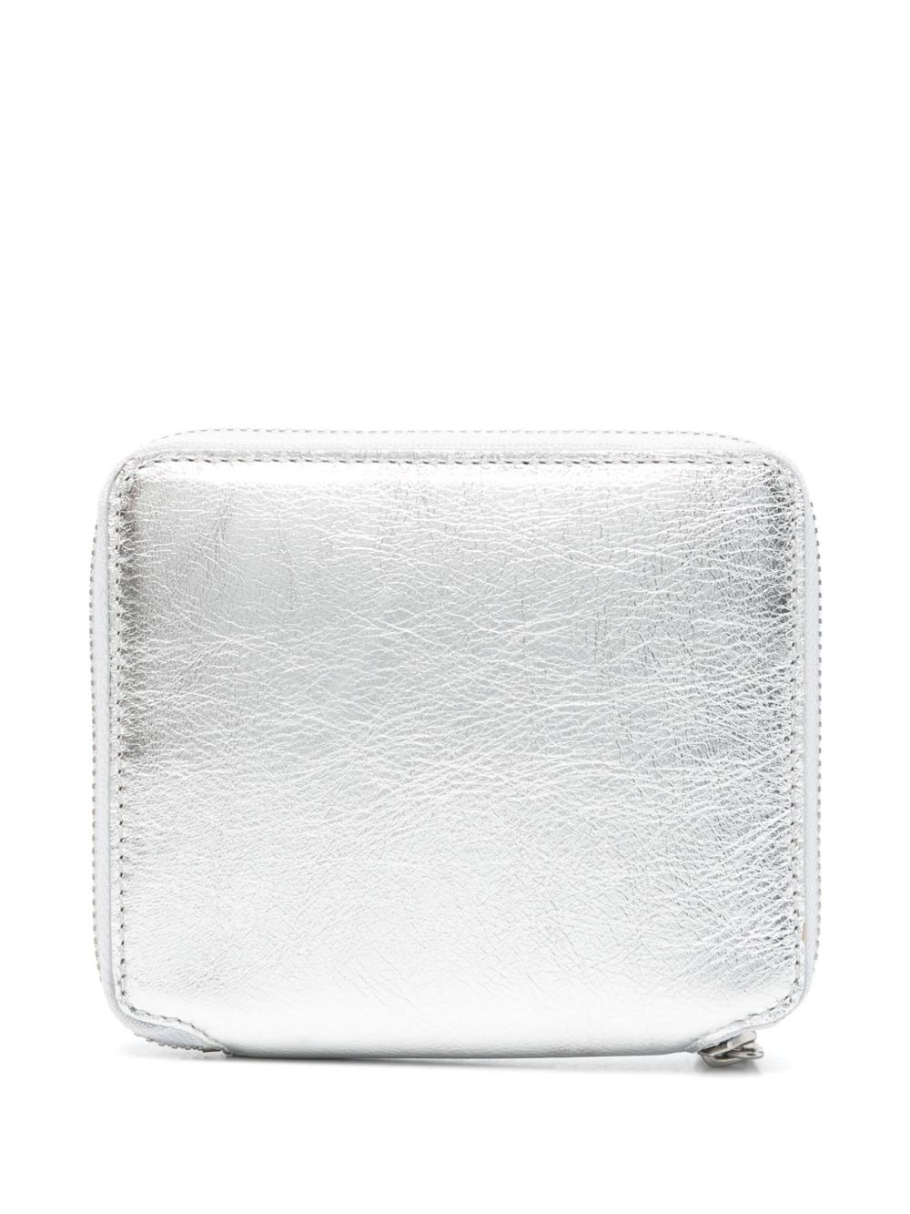 metallic zip wallet - 2