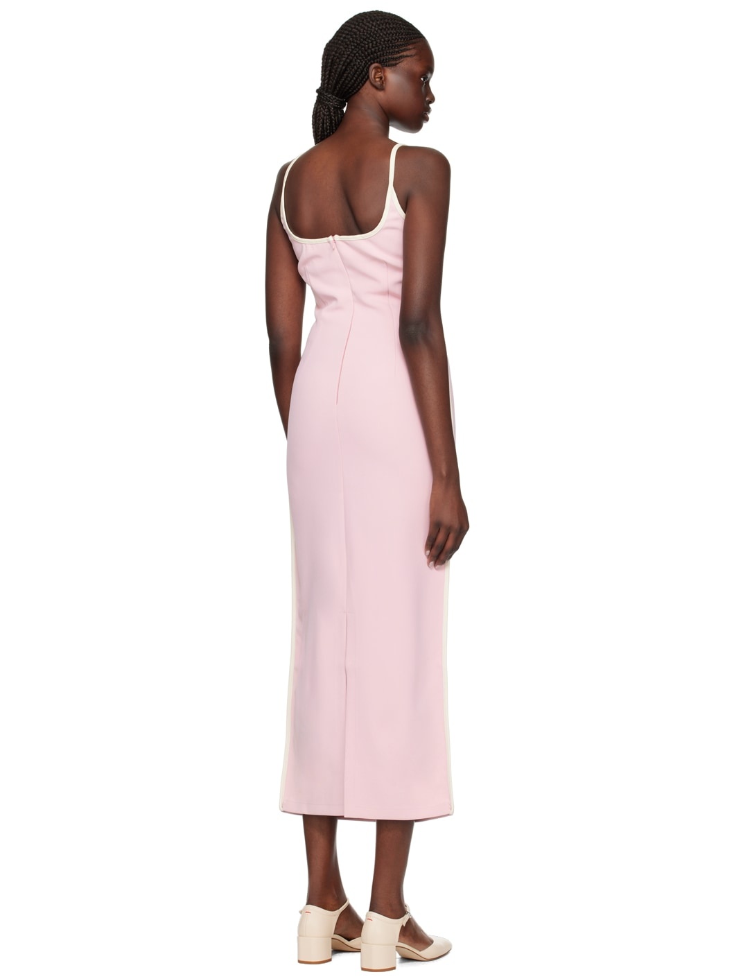 SSENSE Exclusive Pink Heart Midi Dress - 3