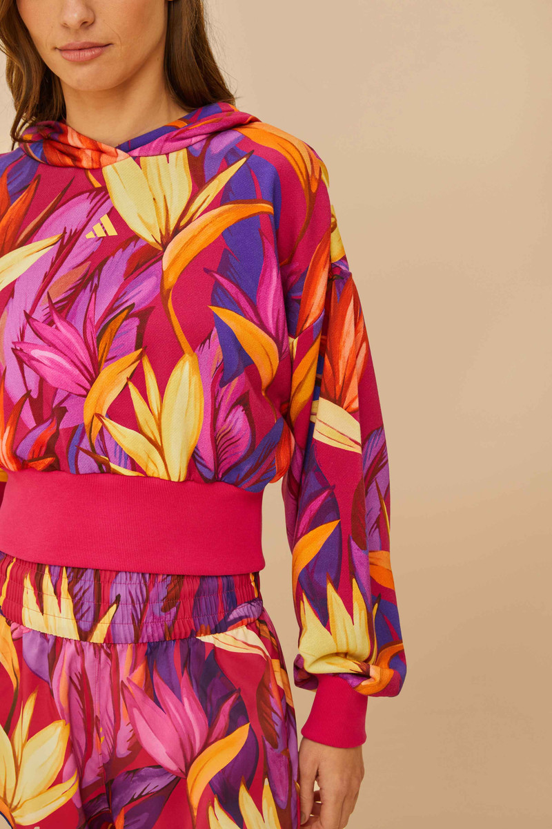 FARM RIO Adidas Birds Of Paradise Bold Pink Jacket outlook