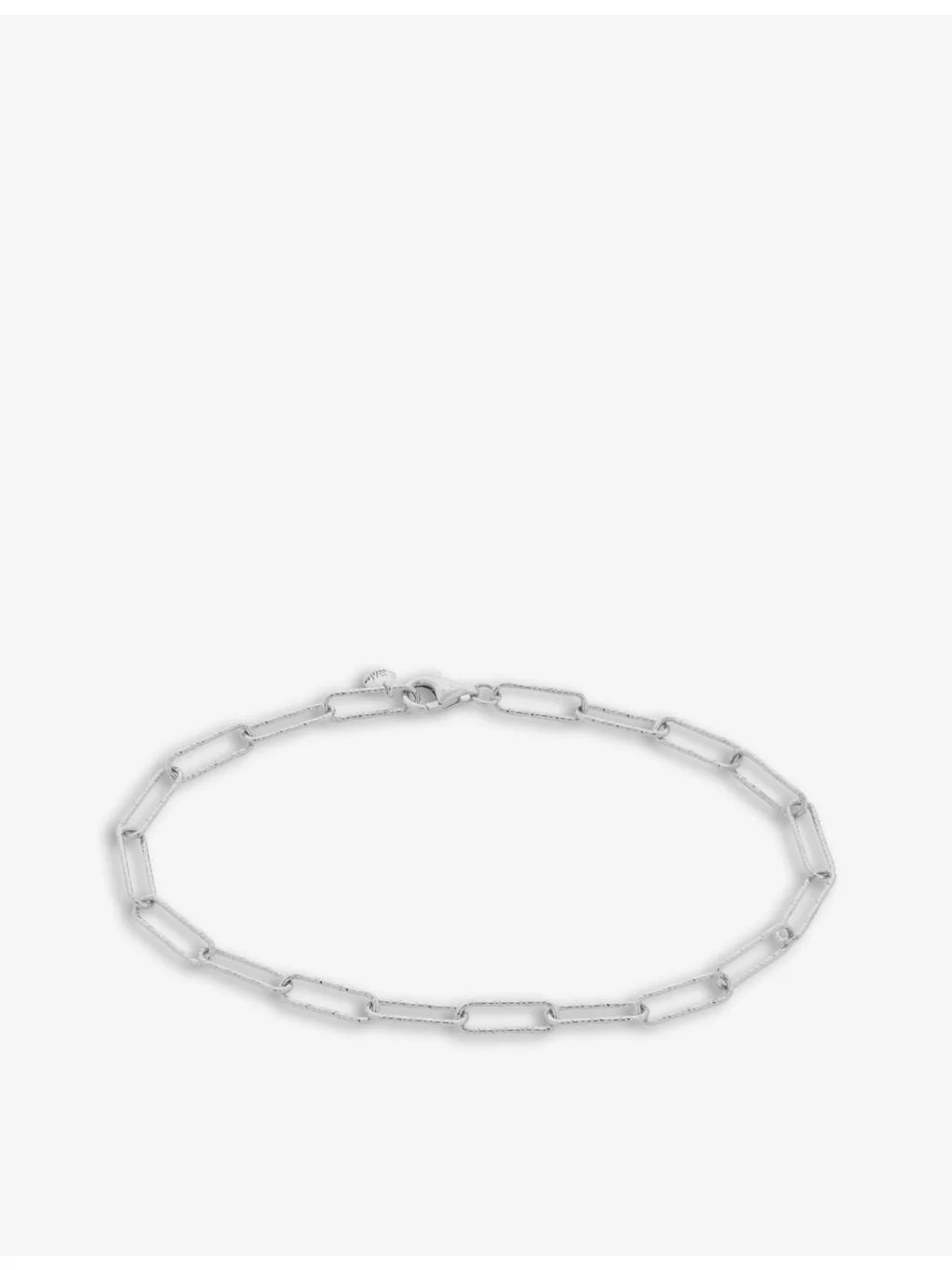 Alta textured recycled sterling silver bracelet - 1