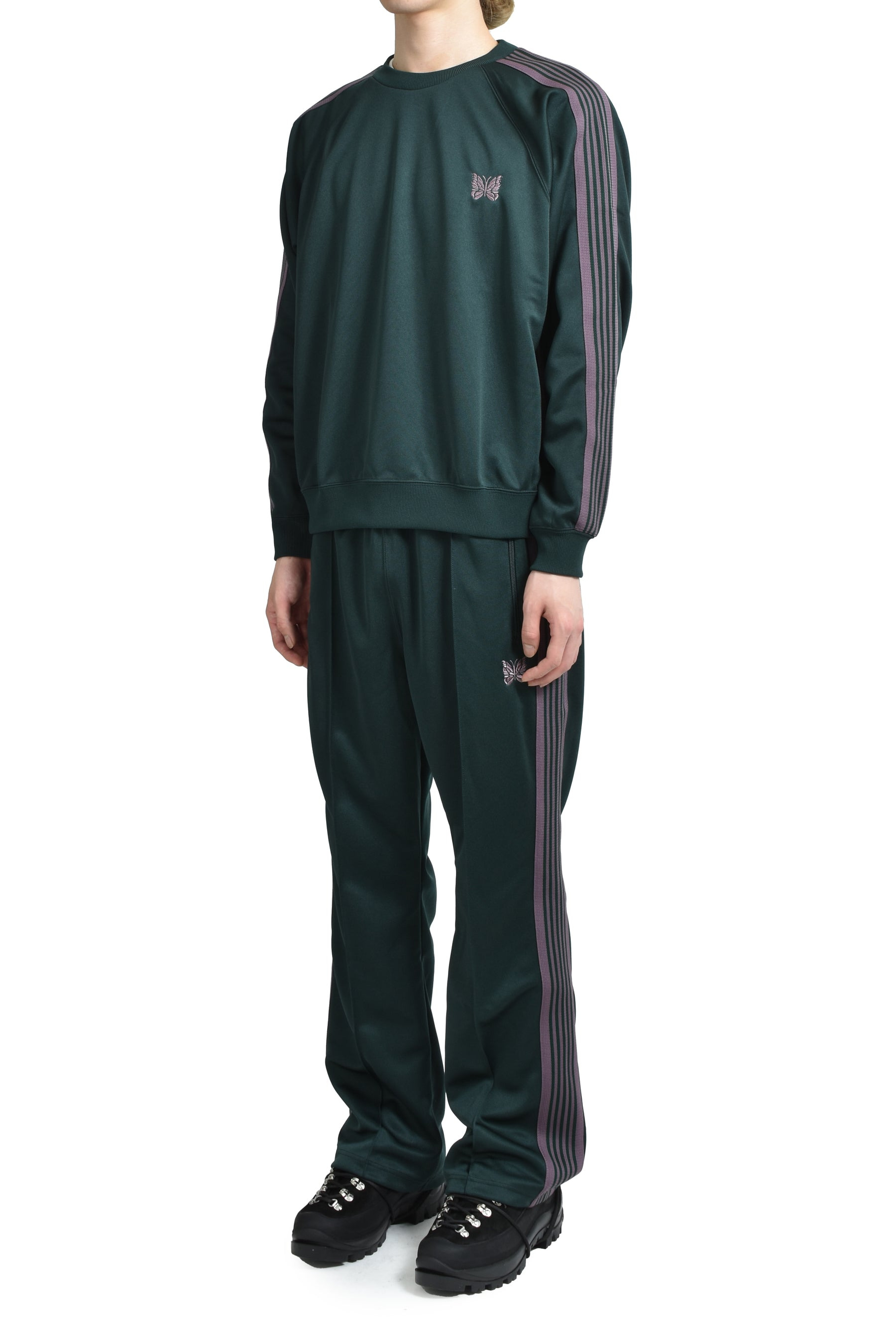 TRACK CREW NECK SHIRT - POLY SMOOTH / GRN - 4