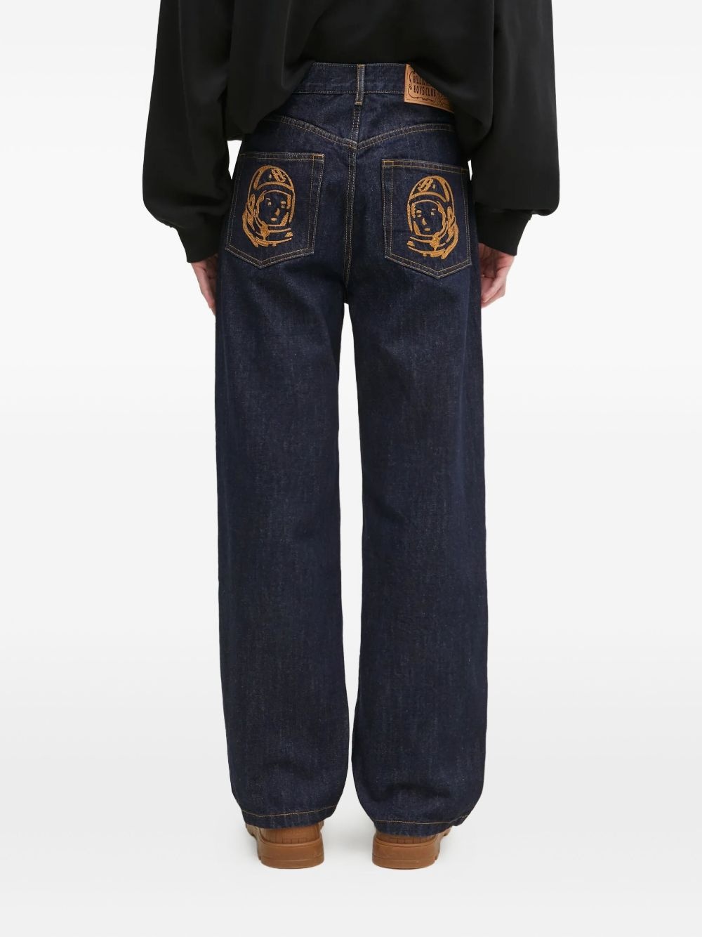 Astro embroidered-pockets jeans - 3