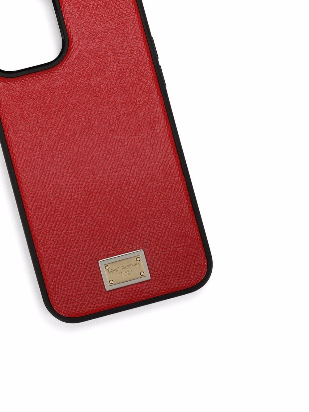 logo plate calfskin iPhone 12 Pro case - 3