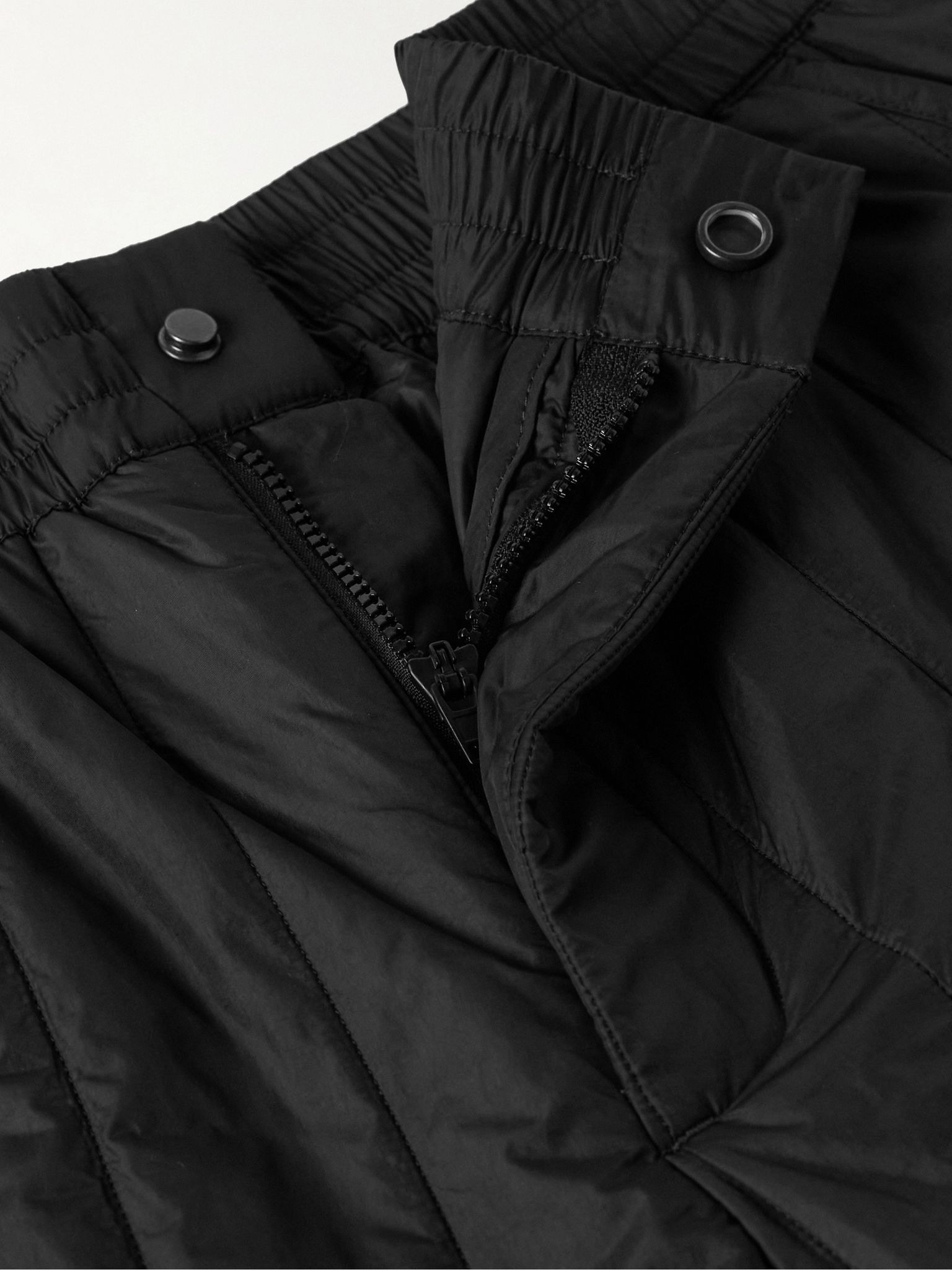 Carlyle Logo-Appliquéd Quilted Padded Shell Trousers Black - 5