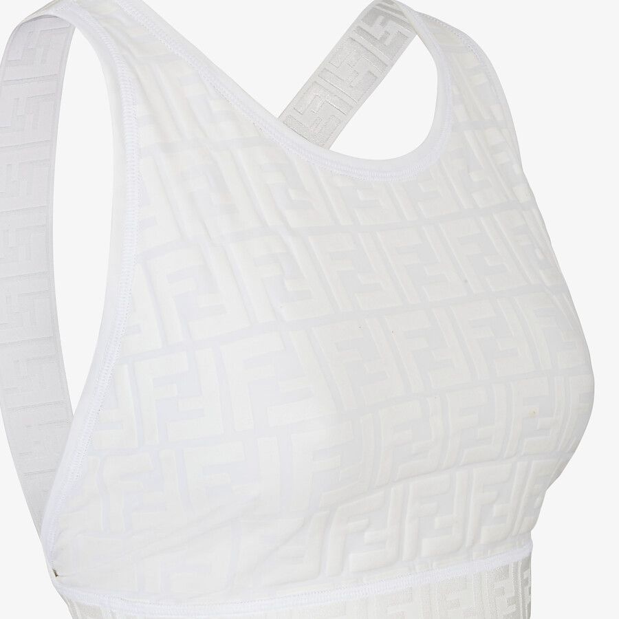 White tech fabric top - 3