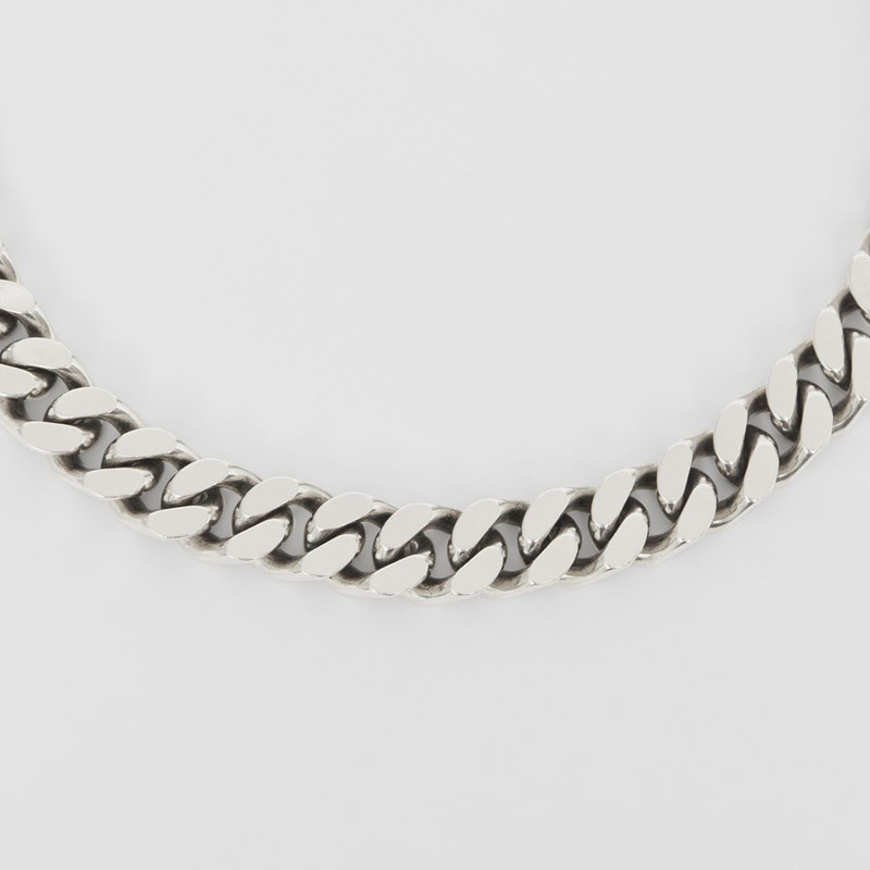 Burberry Palladium-plated Chain-link Necklace outlook