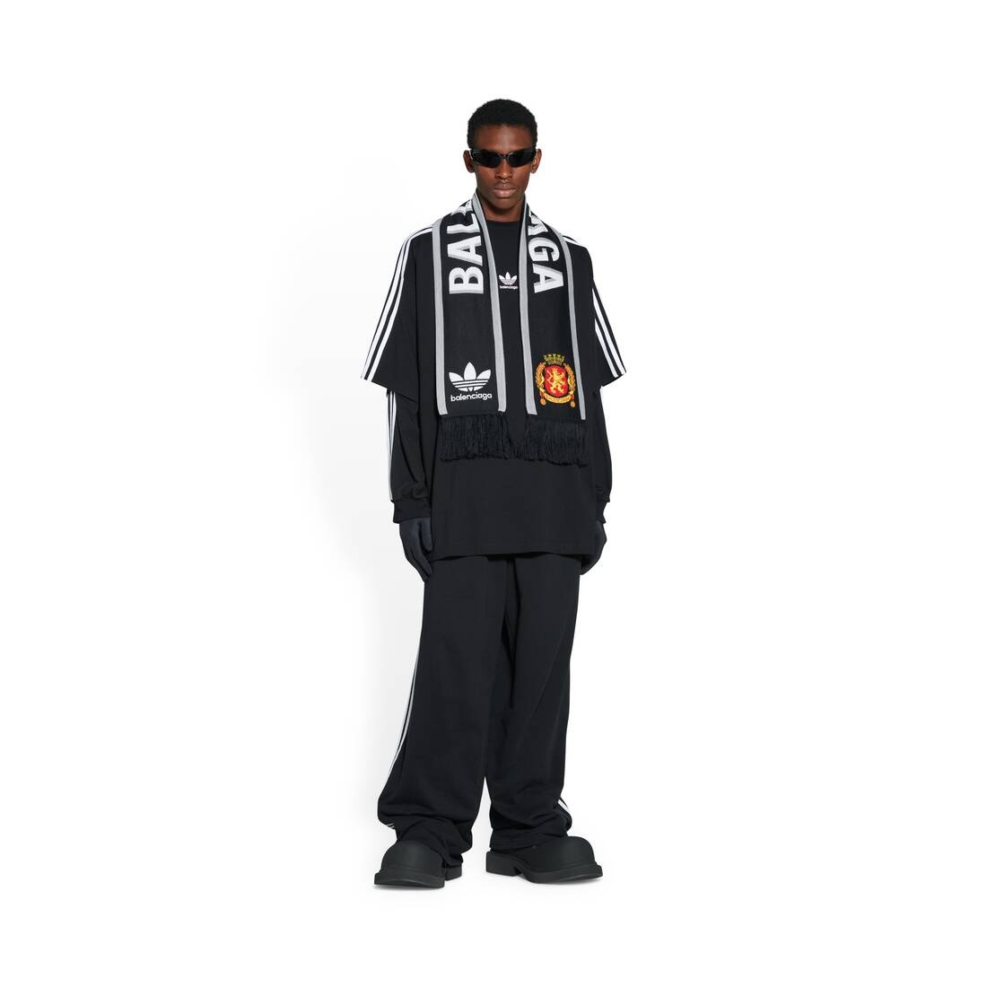 Balenciaga / Adidas Soccer Scarf in Black - 4