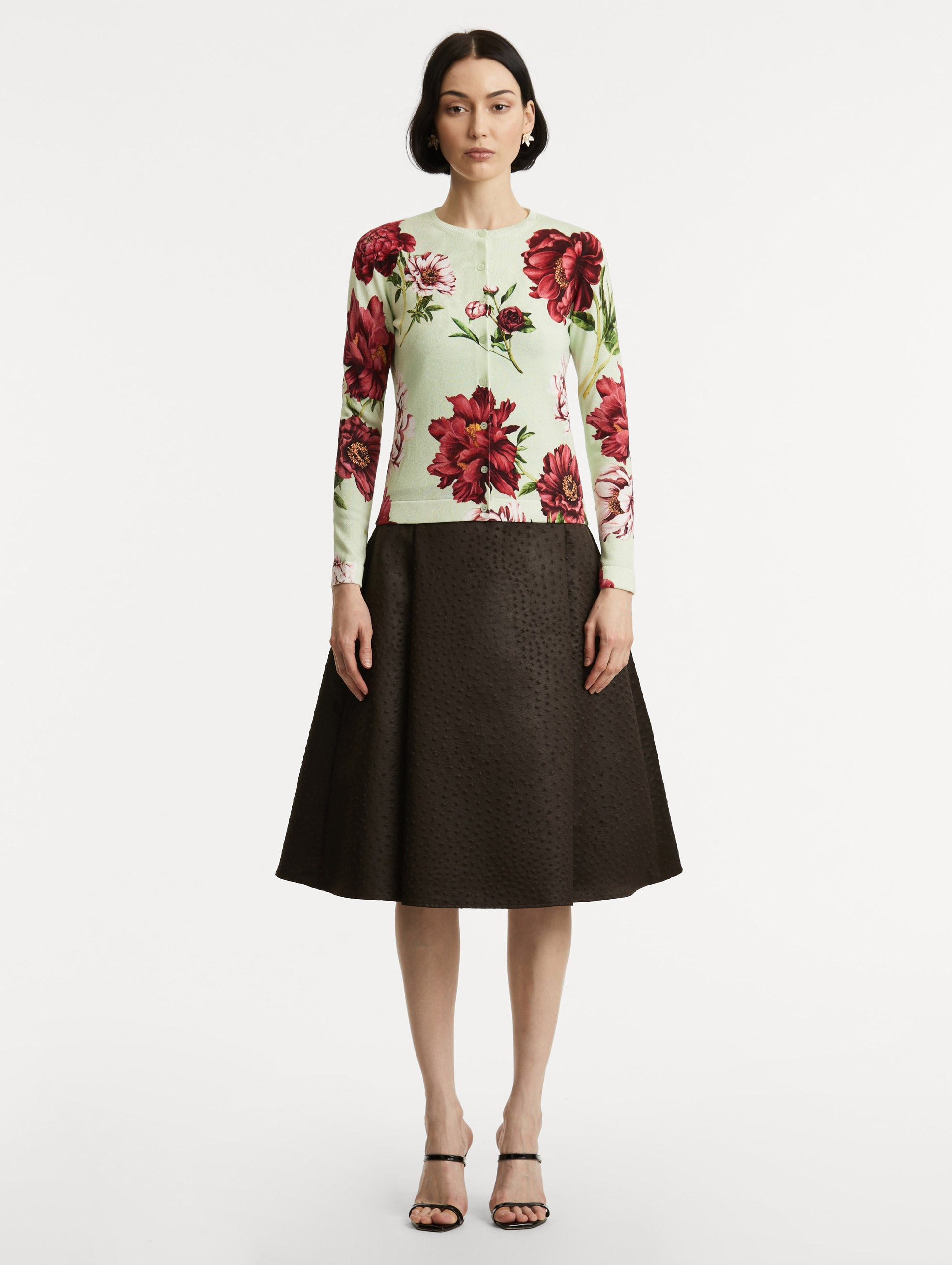 PEONY PRINTED CARDIGAN - 3