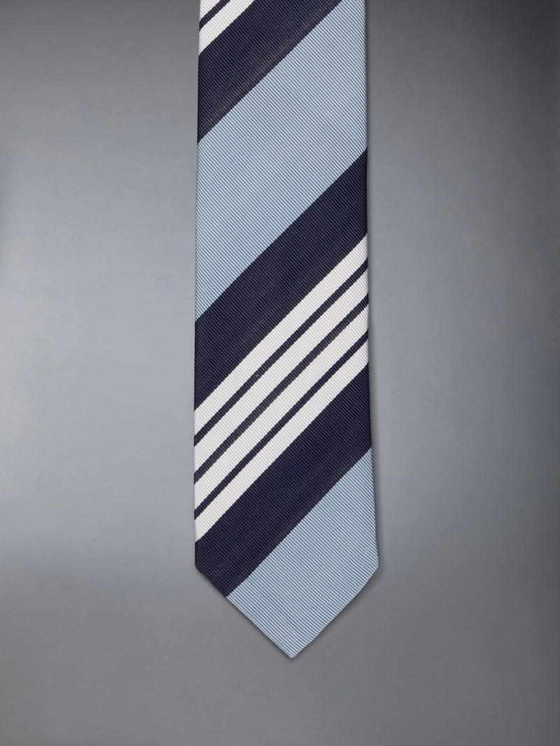 4-Bar Stripe silk-cotton tie 4