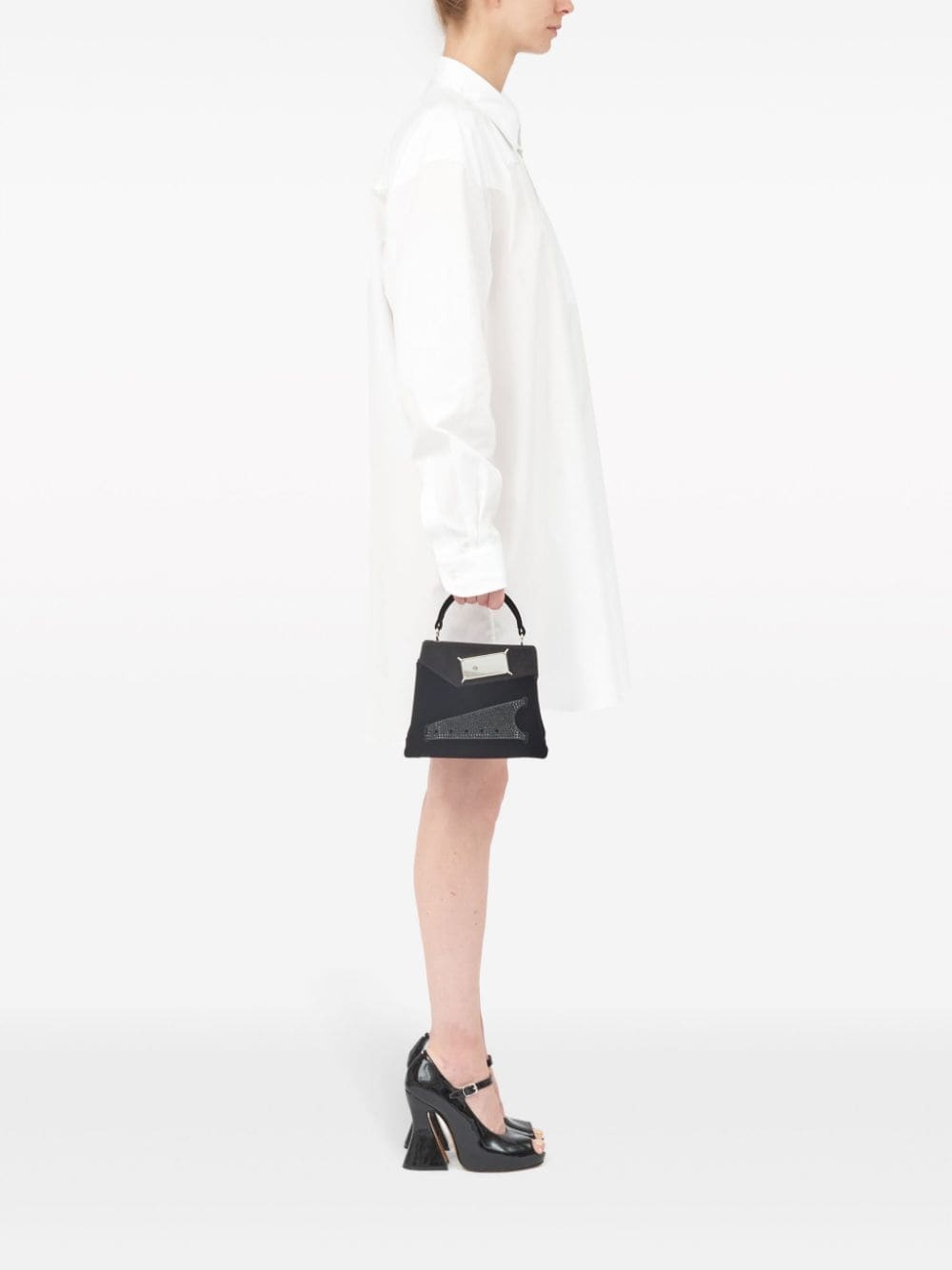 small Snatched suede tote bag - 2