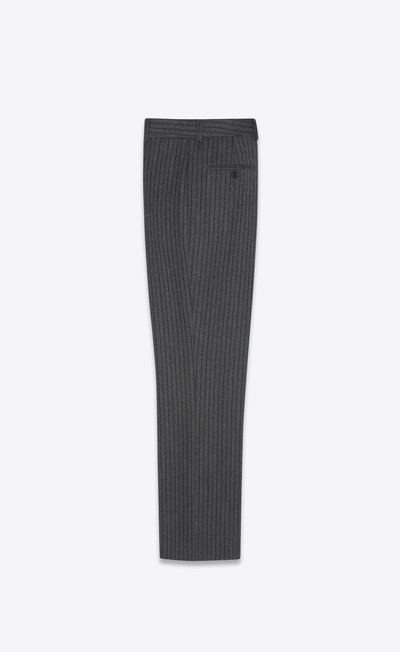 SAINT LAURENT straight-leg pants in striped wool outlook