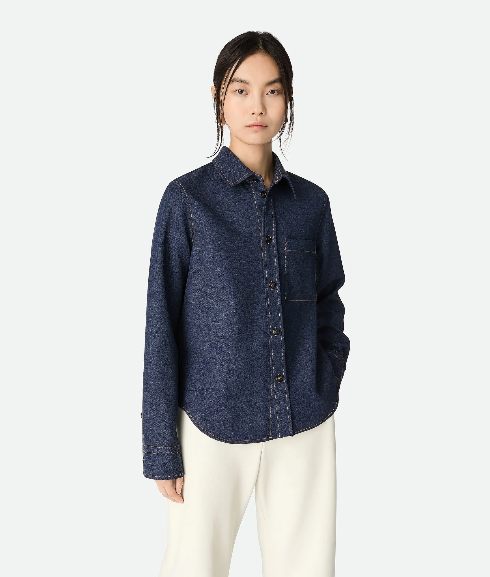 Melange Wool Shirt - 1