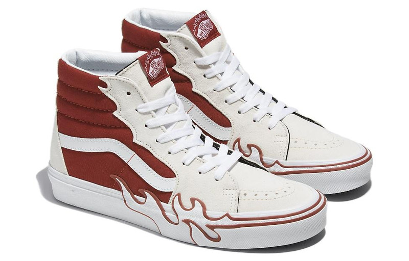 Vans Vans SK8-Hi 'Flame White Tawny Port' VN0005UJZHG outlook