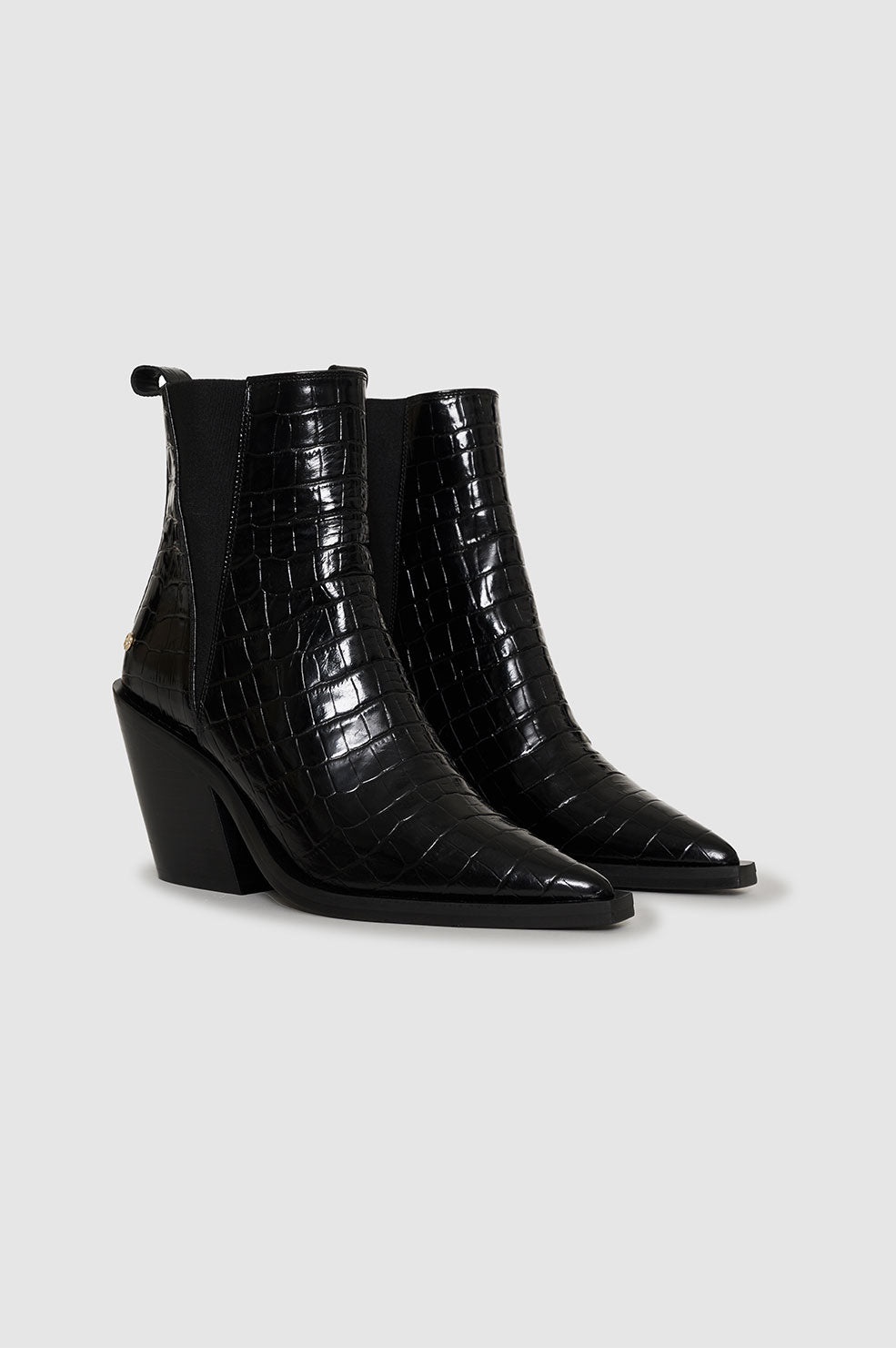 Bekah Boots - Black Embossed - 2