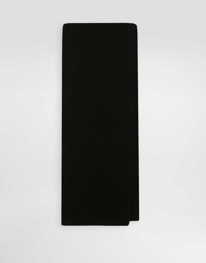 Wool and cashmere knitted scarf 1
