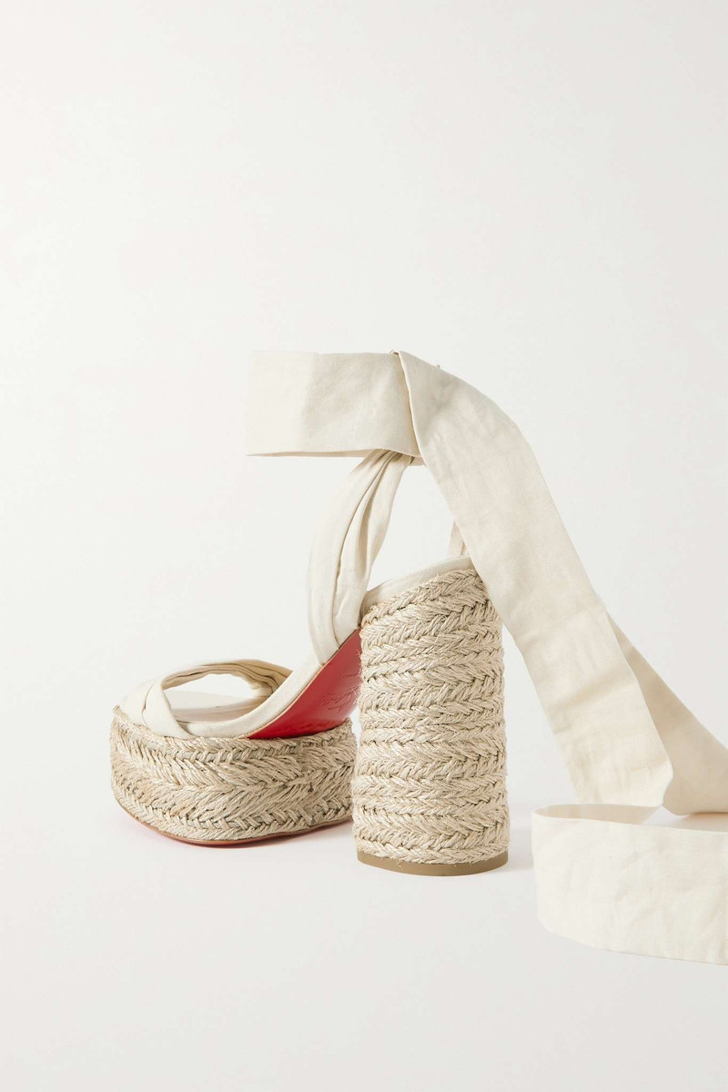Mariza du Desert 130 gabardine espadrille platform sandals 3