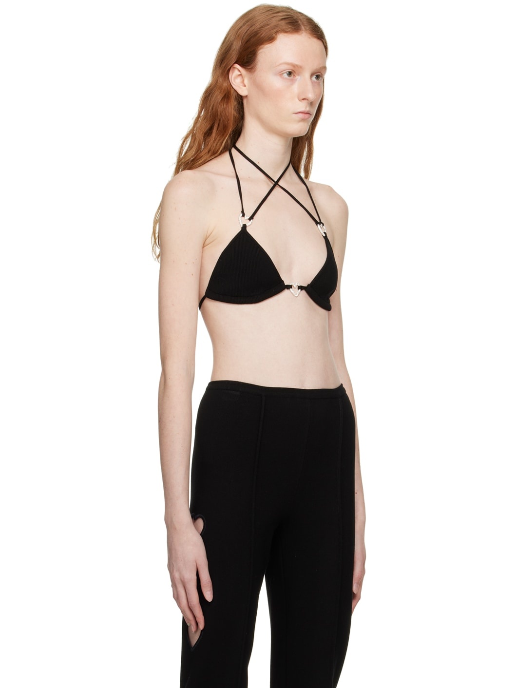 Black Self-Tie Top - 2