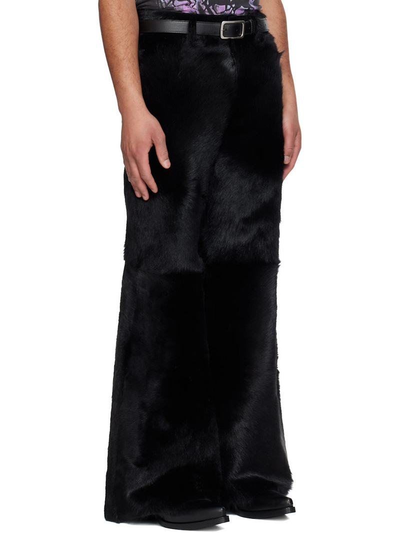 Black 'Year of the Horse' Pony Phat XL Leather Trousers 2