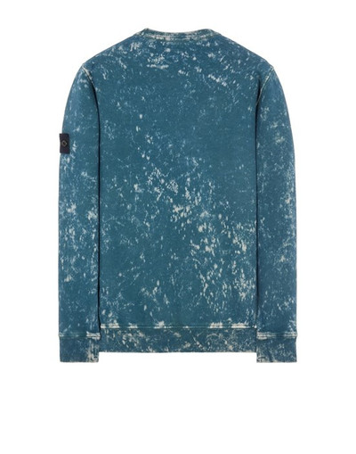 Stone Island 61538 COTTON FLEECE + OFF-DYE OVD TREATMENT_ GARMENT DYED MID BLUE outlook