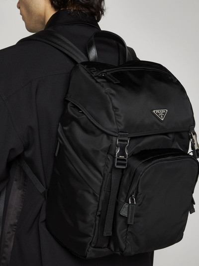 Prada Re-nylon and leather backpack outlook