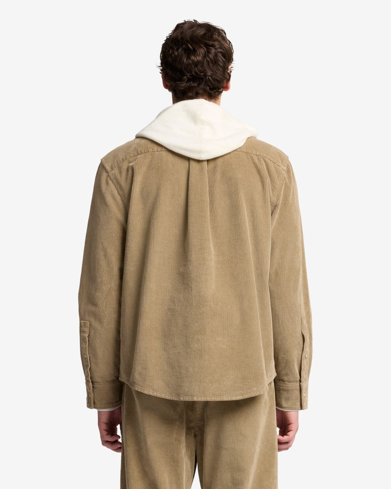 Corduroy Overshirt In Silver Mink 6