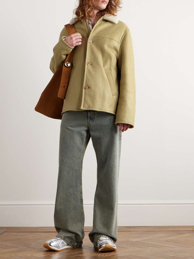 Marni Cloudy Shearling-Lined Leather Jacket outlook