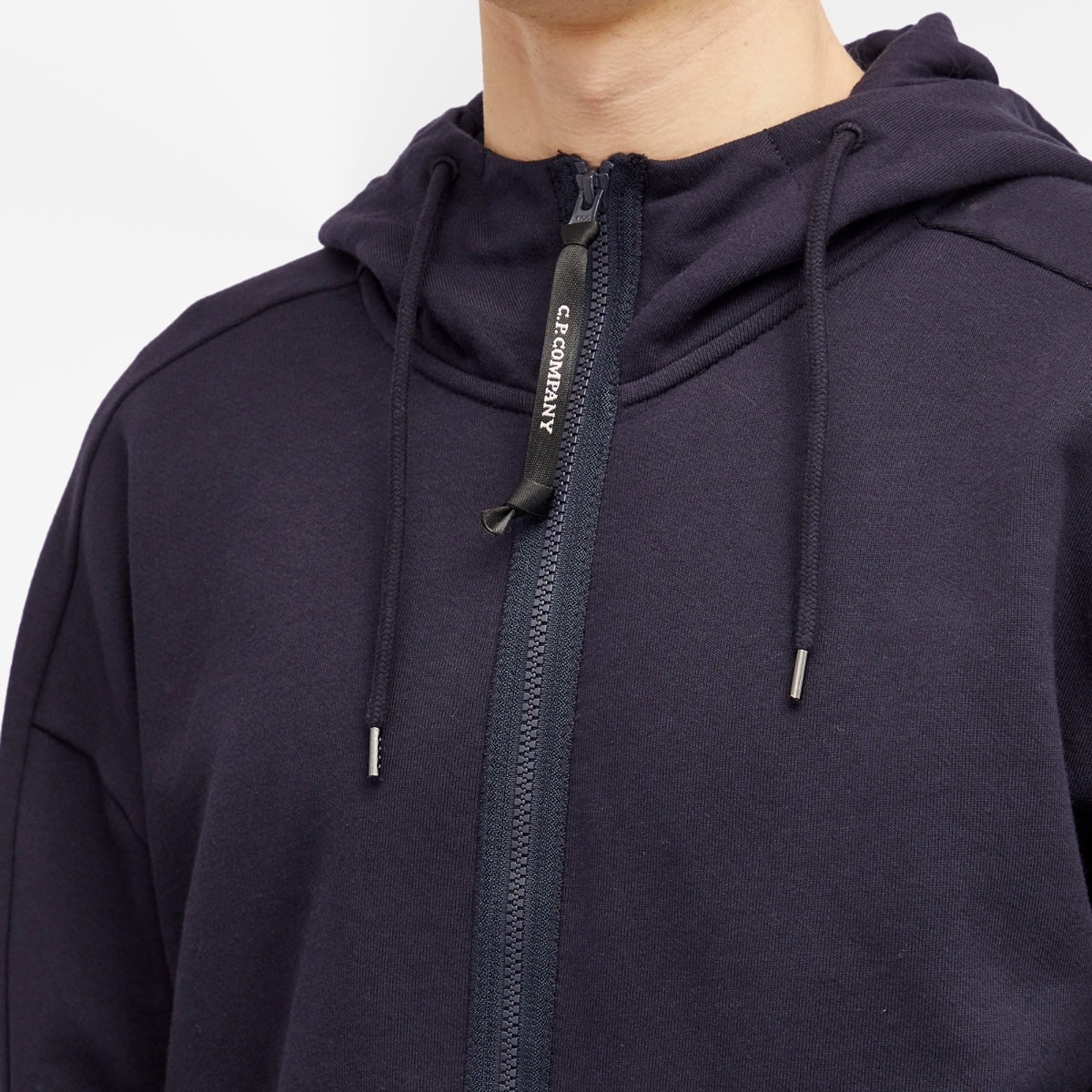 C.P. Company Diagonal Raised Fleece Goggle Zipped Hoodie - 5