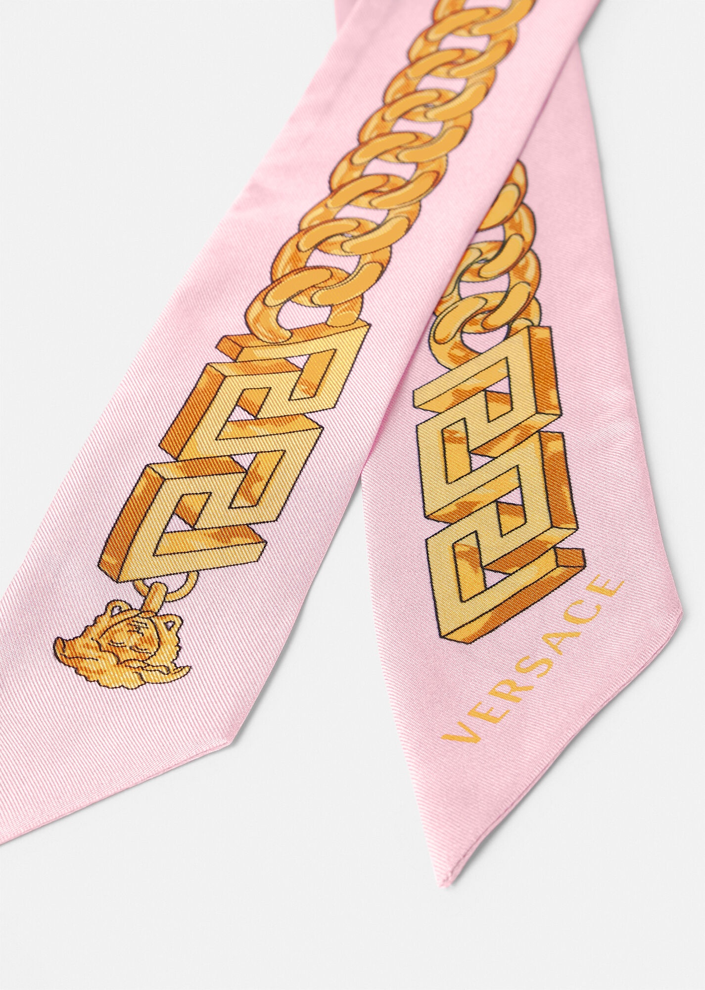 Chain Pinstripe Scarf Tie - 3