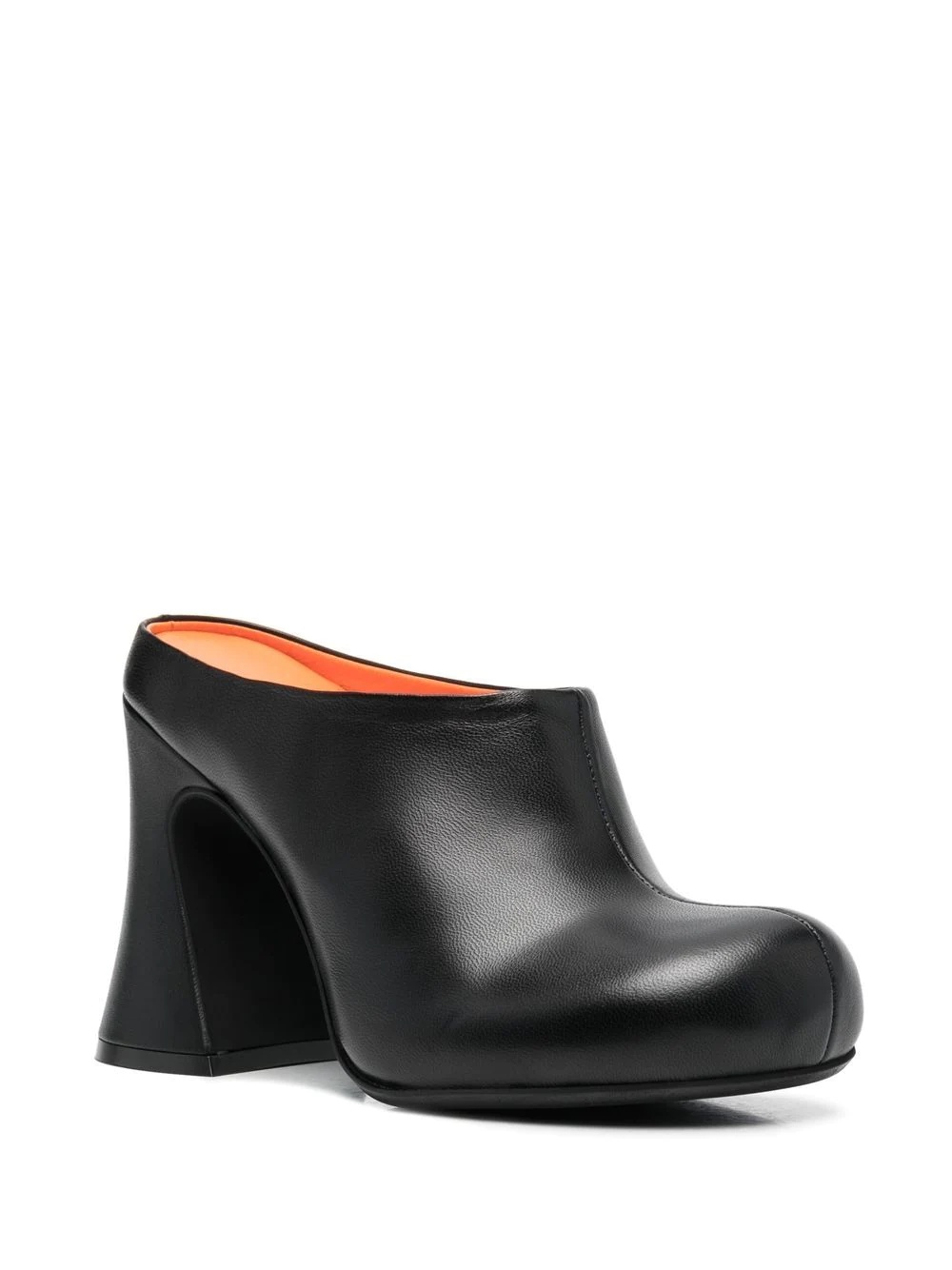 block-heel leather mules - 2
