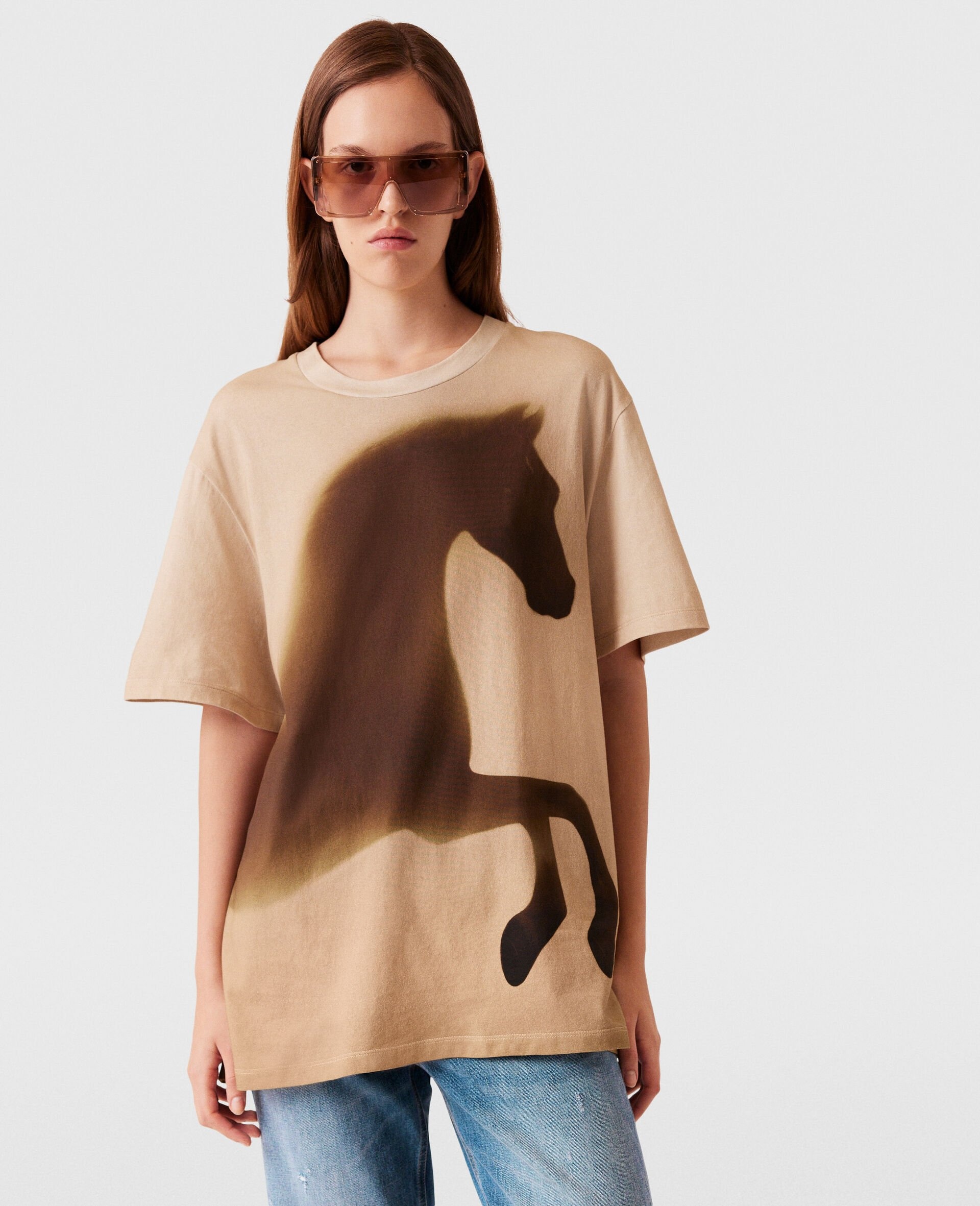 Horse Graphic Cotton T-Shirt - 3
