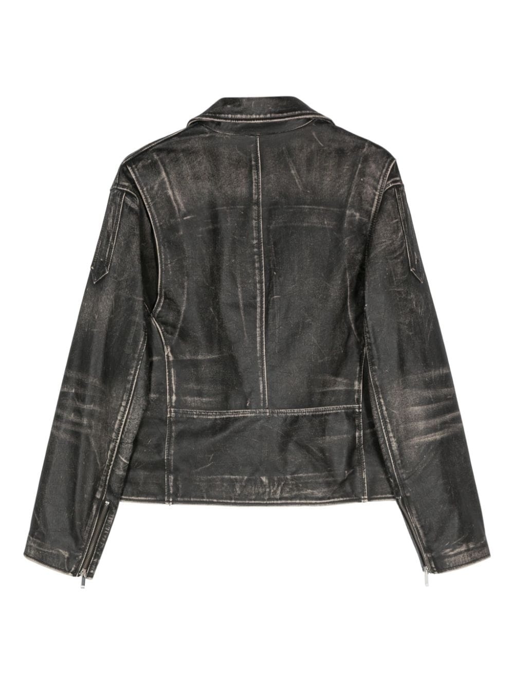 leather biker jacket - 2