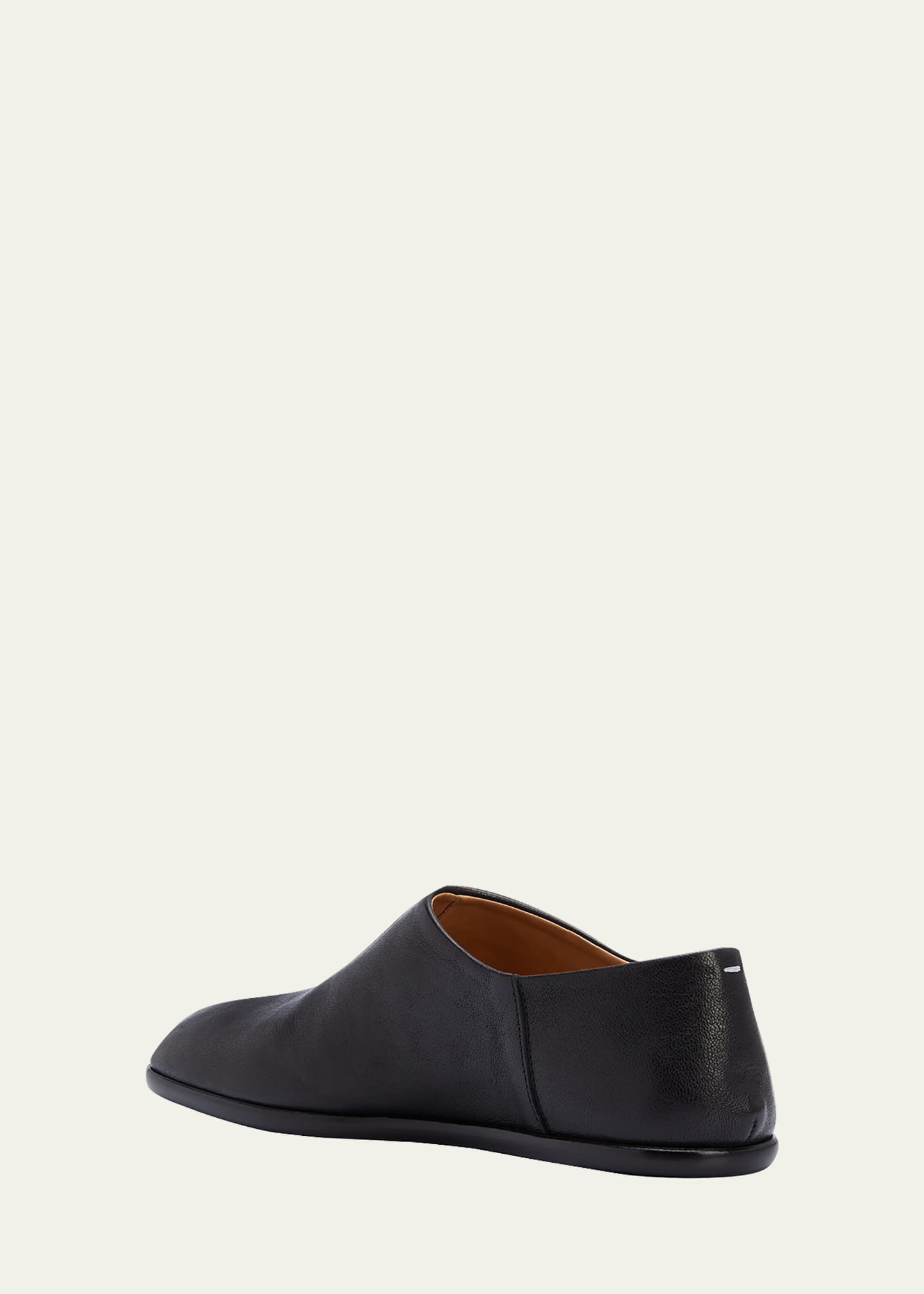 Men's Tabi Babouchev Tabi-Toe Leather Slip-On Shoes - 3