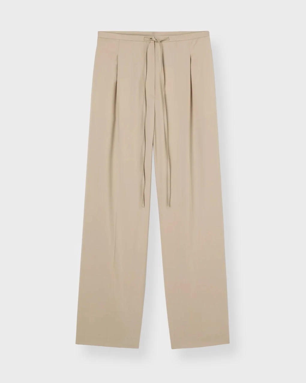 Trousers Relaxed Drawstring Beige - 1