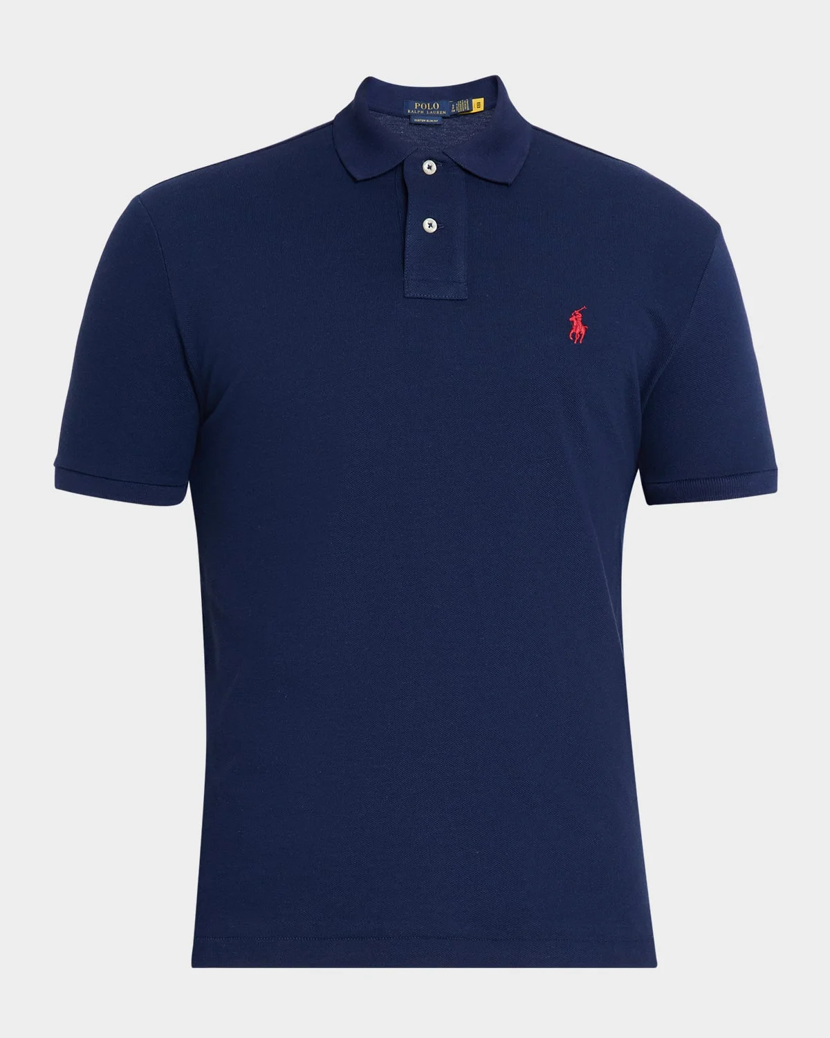 Men's Custom Slim Fit Soft Cotton Polo Shirt - 1