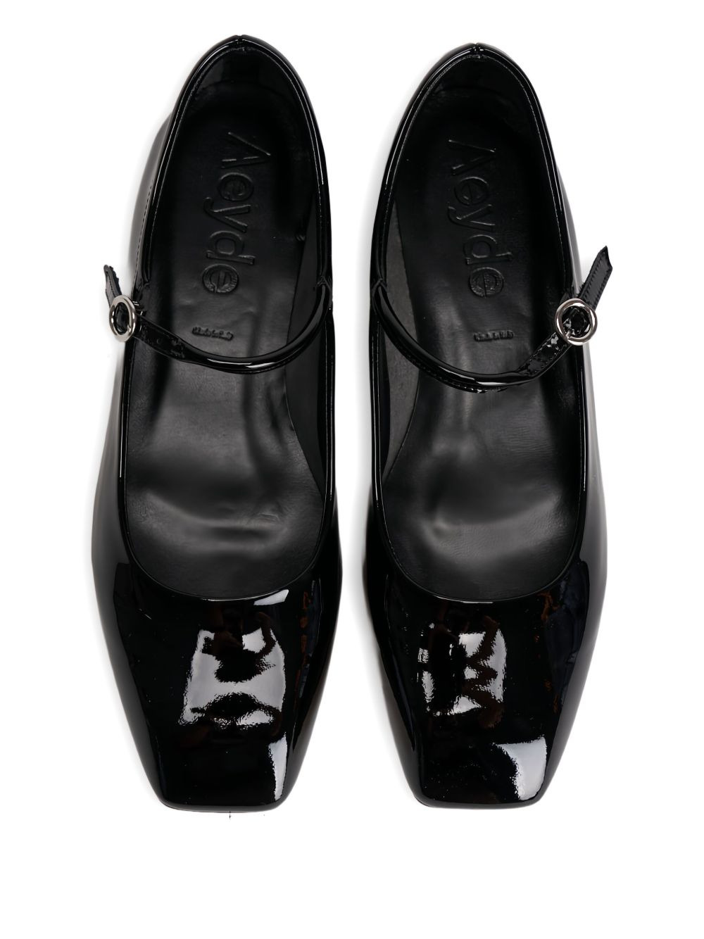 leather buckle-fastening ballet flats - 5