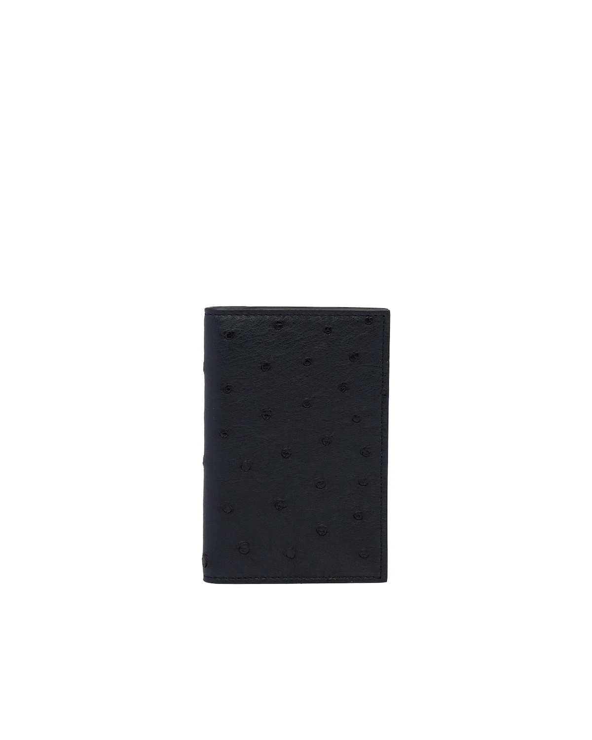 Ostrich Leather Card Holder - 1