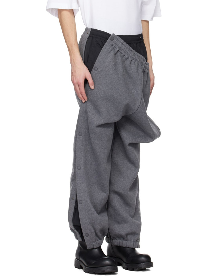 Gray Layered Sweatpants 2