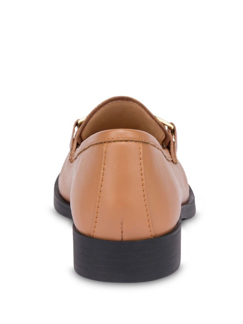 heart-charm leather loafers - 3
