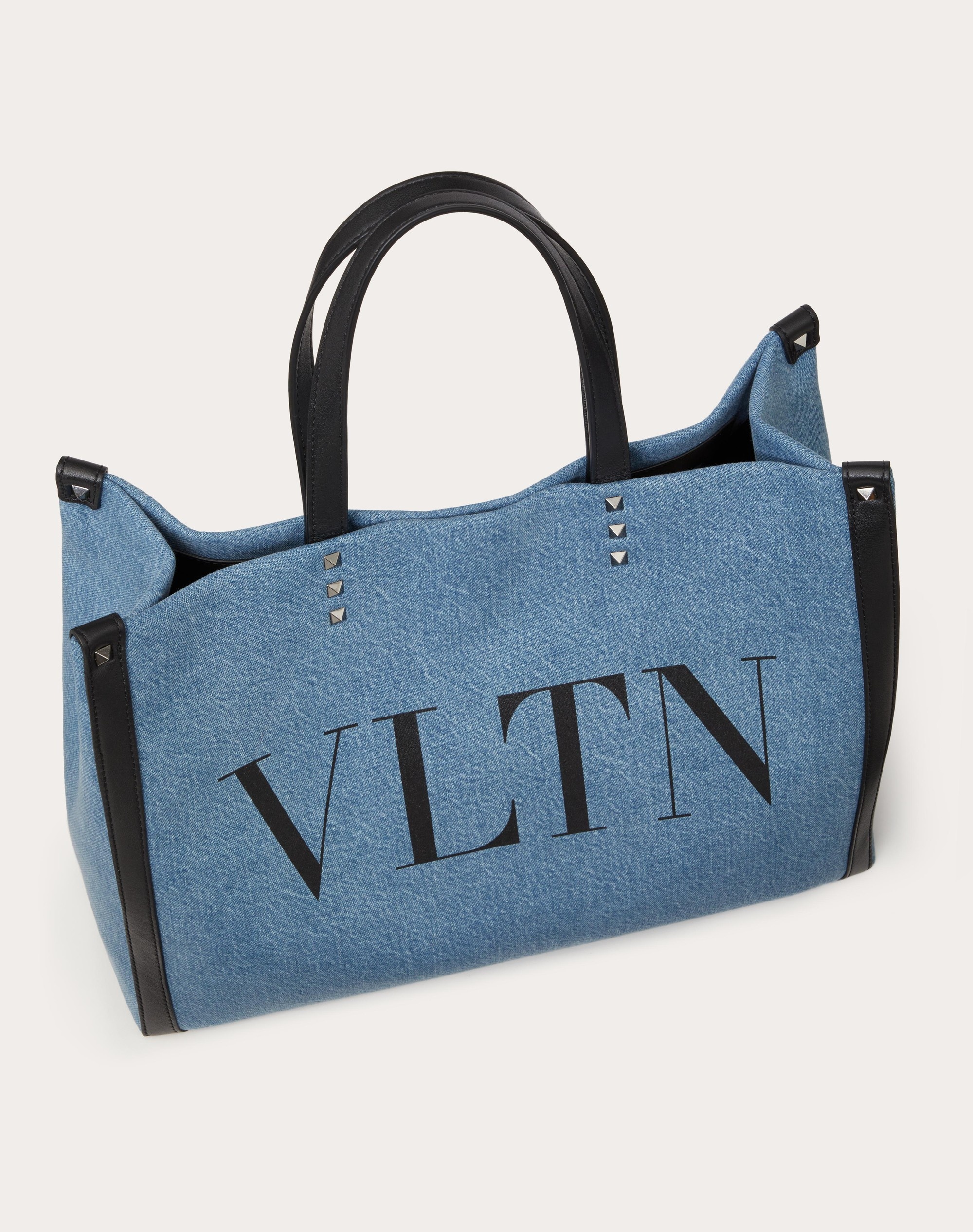 MEDIUM VLTN DENIM SHOPPER - 5