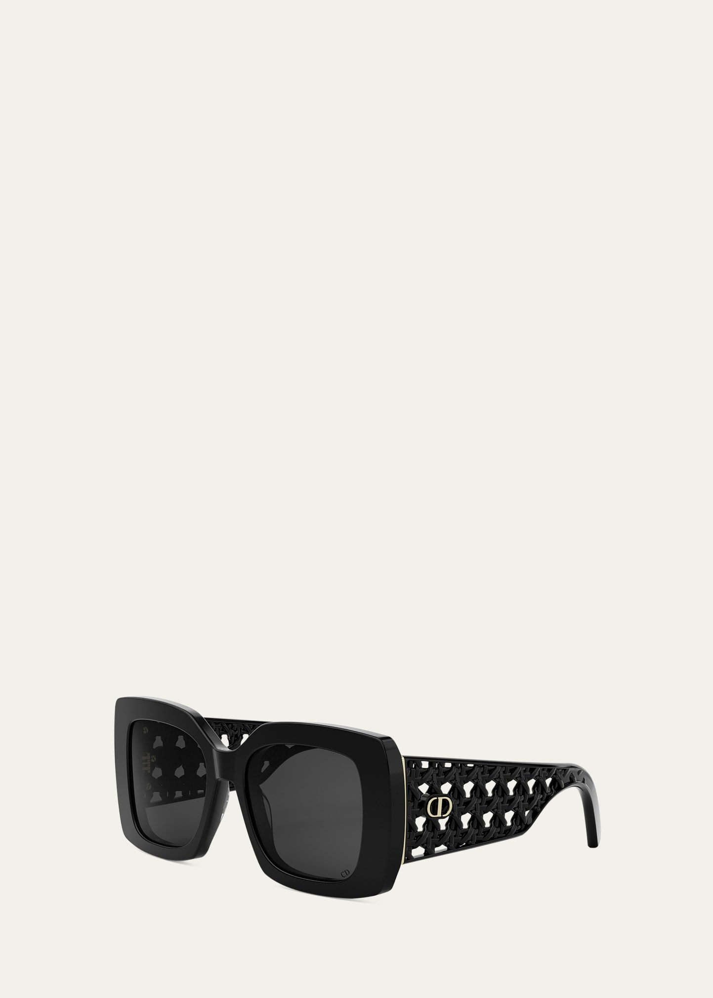 VeryDior S1I Openwork Acetate Square Sunglasses - 2