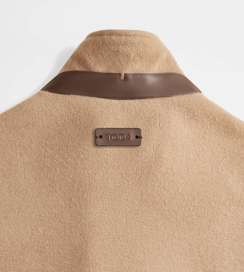 CABAN IN CASHMERE BLEND JERSEY - BEIGE 7