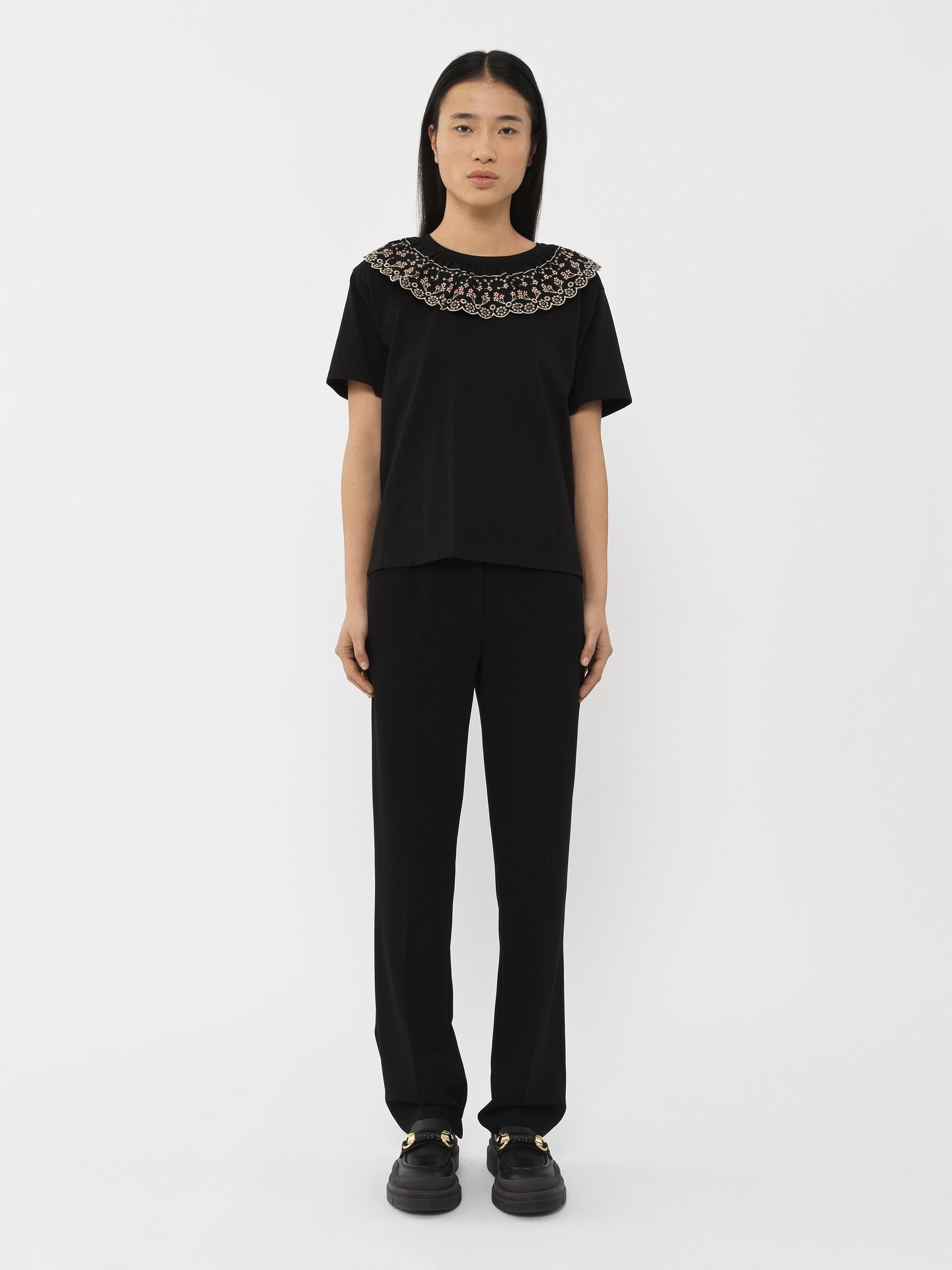 BRODERIE ANGLAISE T-SHIRT - 5