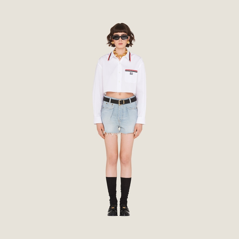 Miu Miu Denim shorts outlook